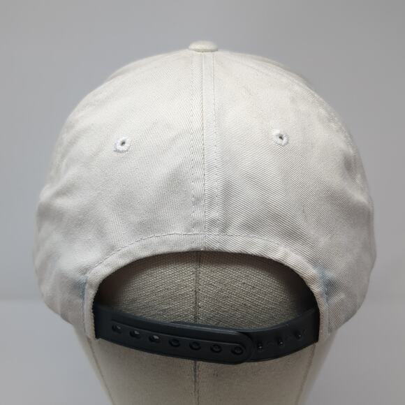 Fox Race Team Snapback Cap White One Size Adjustable Embroidered Vented Holes - Picture 6 of 9